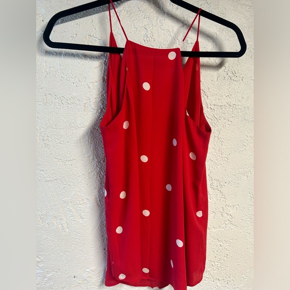 Loft red and white shell. Pretty and flowy - Picture 5 of 5